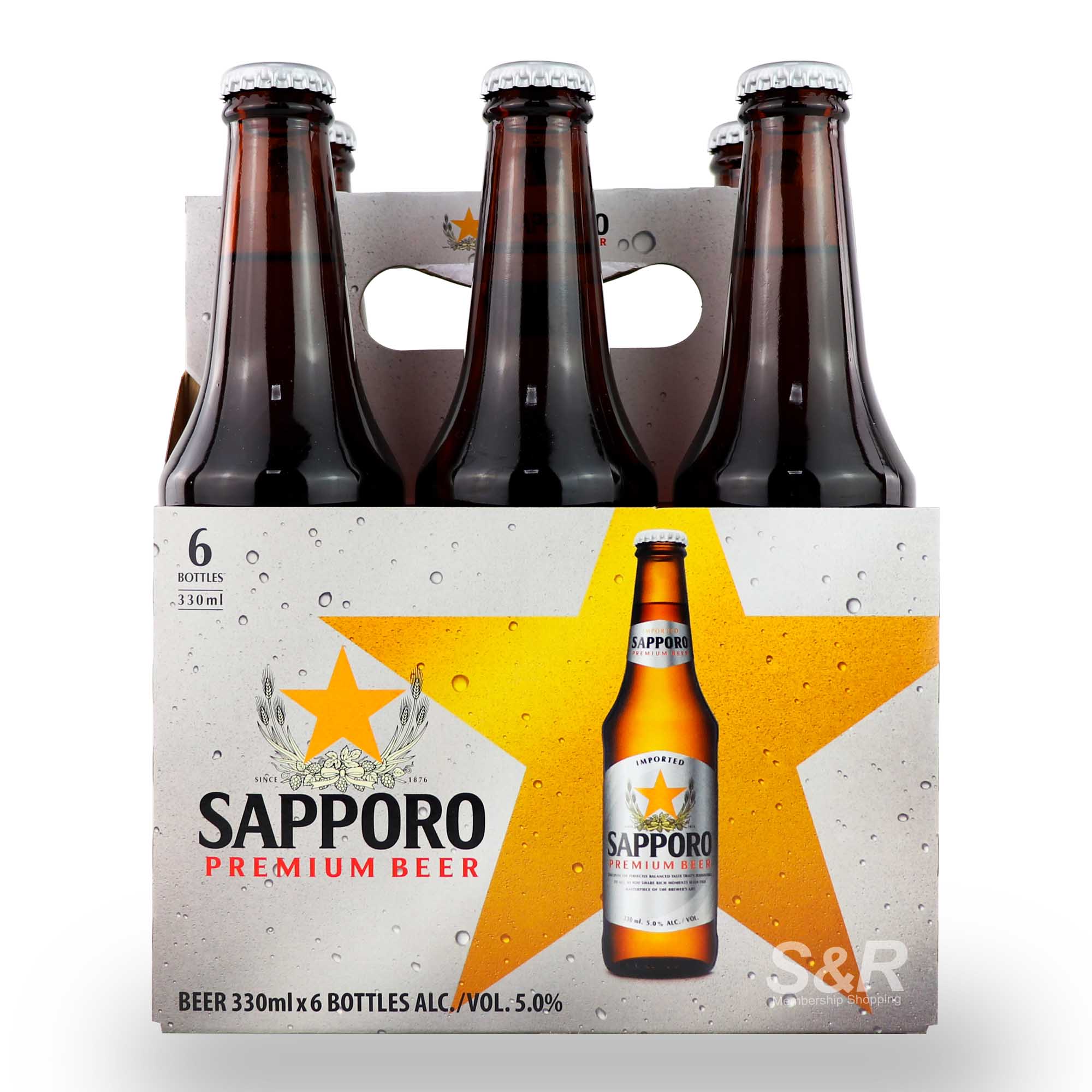 Sapporo Premium Beer 6 Bottles